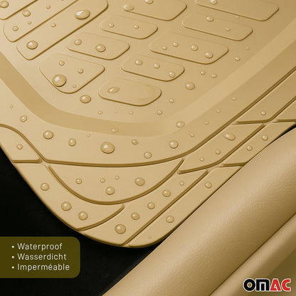 Honda Accord Heavy Duty Trim to fit Floor Mats Liner Tan All Weather 4Pcs 9