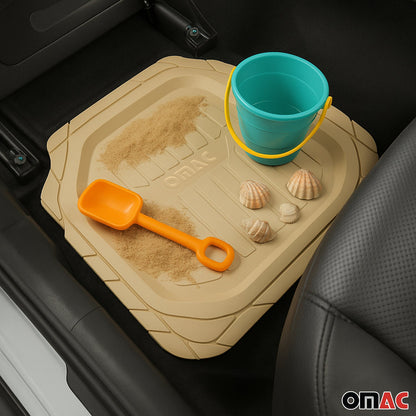 Honda Accord Heavy Duty Trim to fit Floor Mats Liner Tan All Weather 4Pcs 11