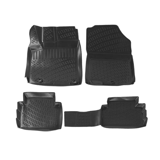 2018-2023 Hyundai Kona Floor Mats Liners Full Set All Weather Black 1