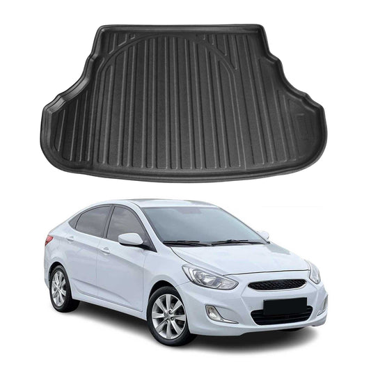 2012-2017 Hyundai Accent Cargo Liner Trunk Mat All Weather Black 1
