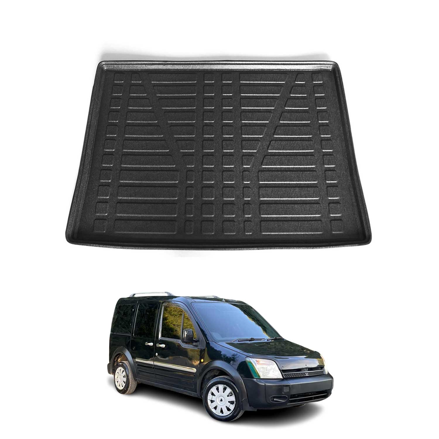 2010-2013 Ford Transit Connect Cargo Liner Trunk Mat All Weather Behind 2nd Row Black 1