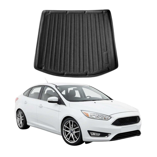 2012-2018 Ford Focus Sedan Cargo Liner Trunk Mat All Weather Black 1
