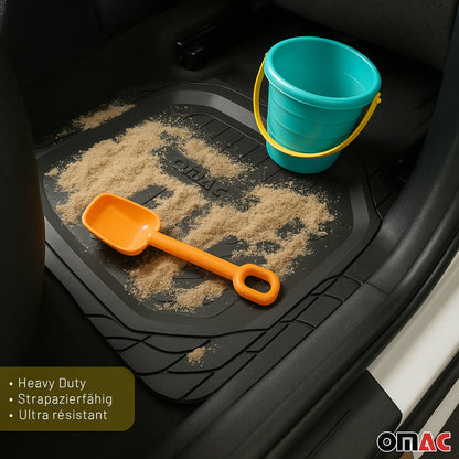 2018-2024 Lexus LC500 LC500h Semi-Custom fit Floor Mats Liner All Weather 3D Black Waterproof 4Pcs 11