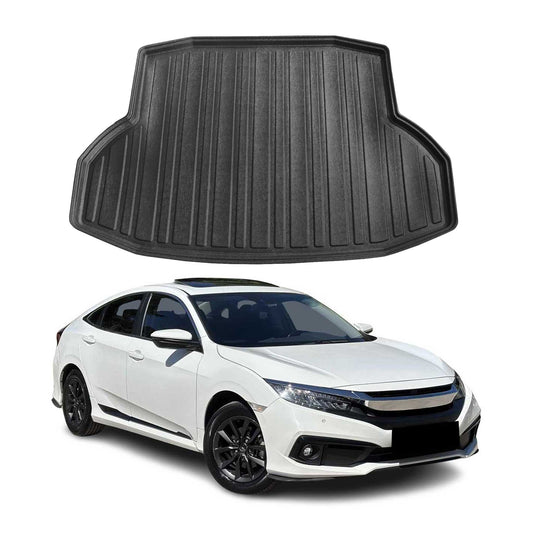 2016-2021 Honda Civic Sedan Cargo Liner Trunk Mat All Weather Black 1