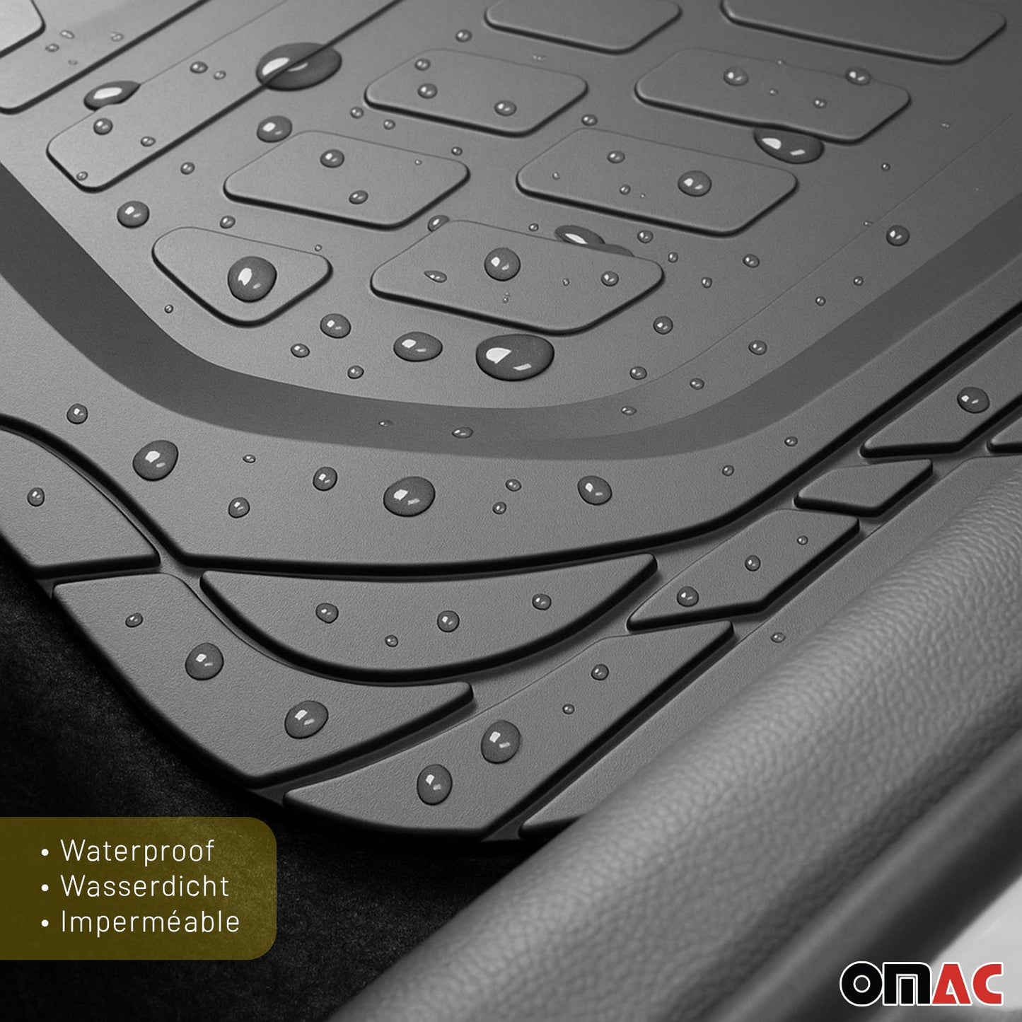 2018-2024 Lexus LC500 LC500h Semi-Custom fit Floor Mats Liner All Weather 3D Black Waterproof 4Pcs 9