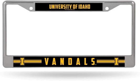University of Idaho Vandals Premium Metal License License Plate Frame Chrome Tag Cover, 12x6 Inch