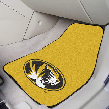 University of Missouri Tigers Front Floor Mats, Carpet Car Set, 18x27 Inch, Nylon, Set of 2 2