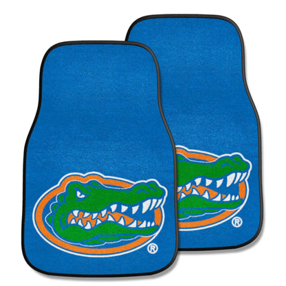 University of Florida Gators 2-Piece Vehicle Carpet Mat Set, Front Row Automotive Floor Mats, Non-Slip Backing, 18x27 Inch Each, Team Colors, Officially Licensed 1