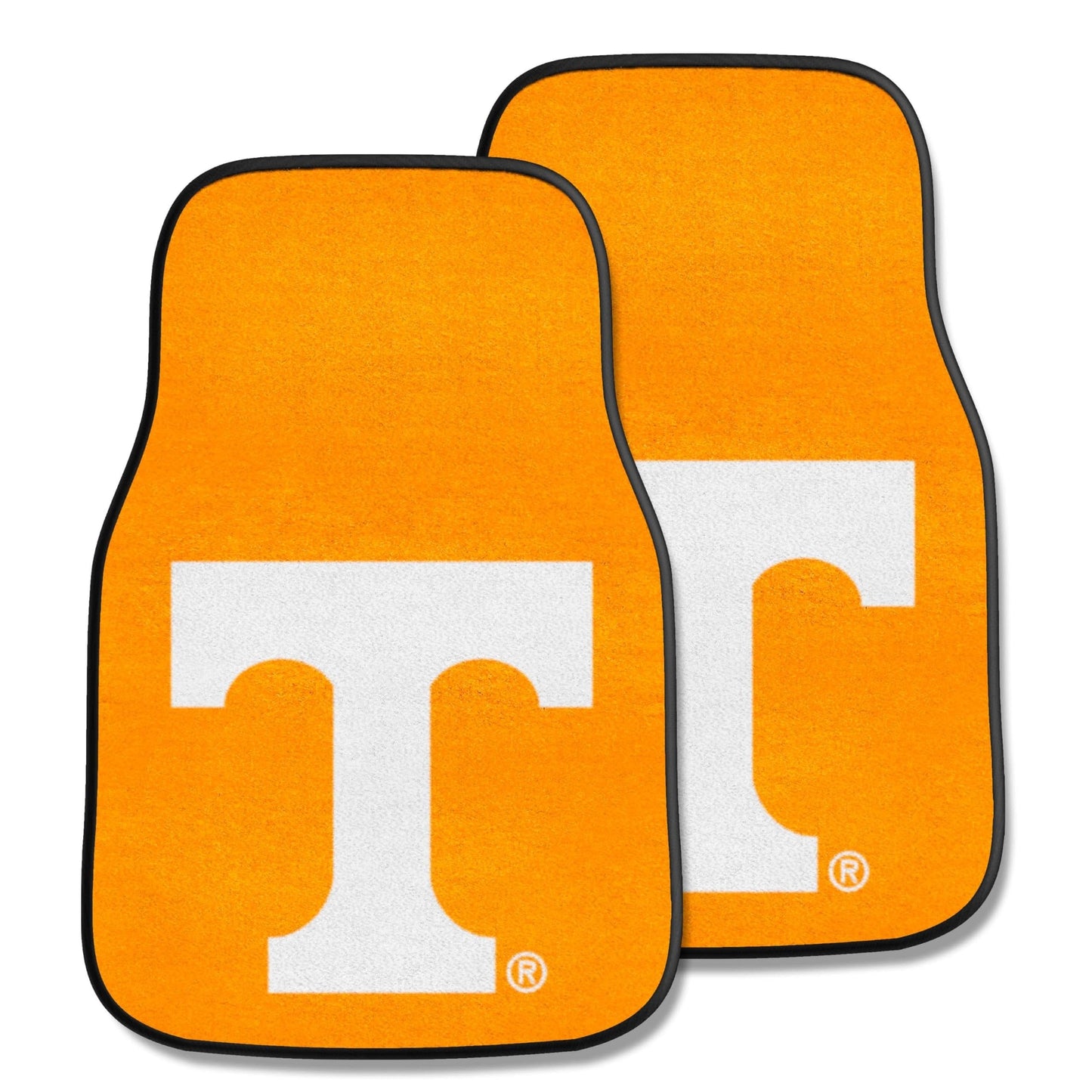 University of Tennessee Volunteers 2-Piece Vehicle Carpet Mat Set, Front Row Automotive Floor Mats, Non-Slip Backing, 18x27 Inch Each, Team Colors, Officially Licensed 1