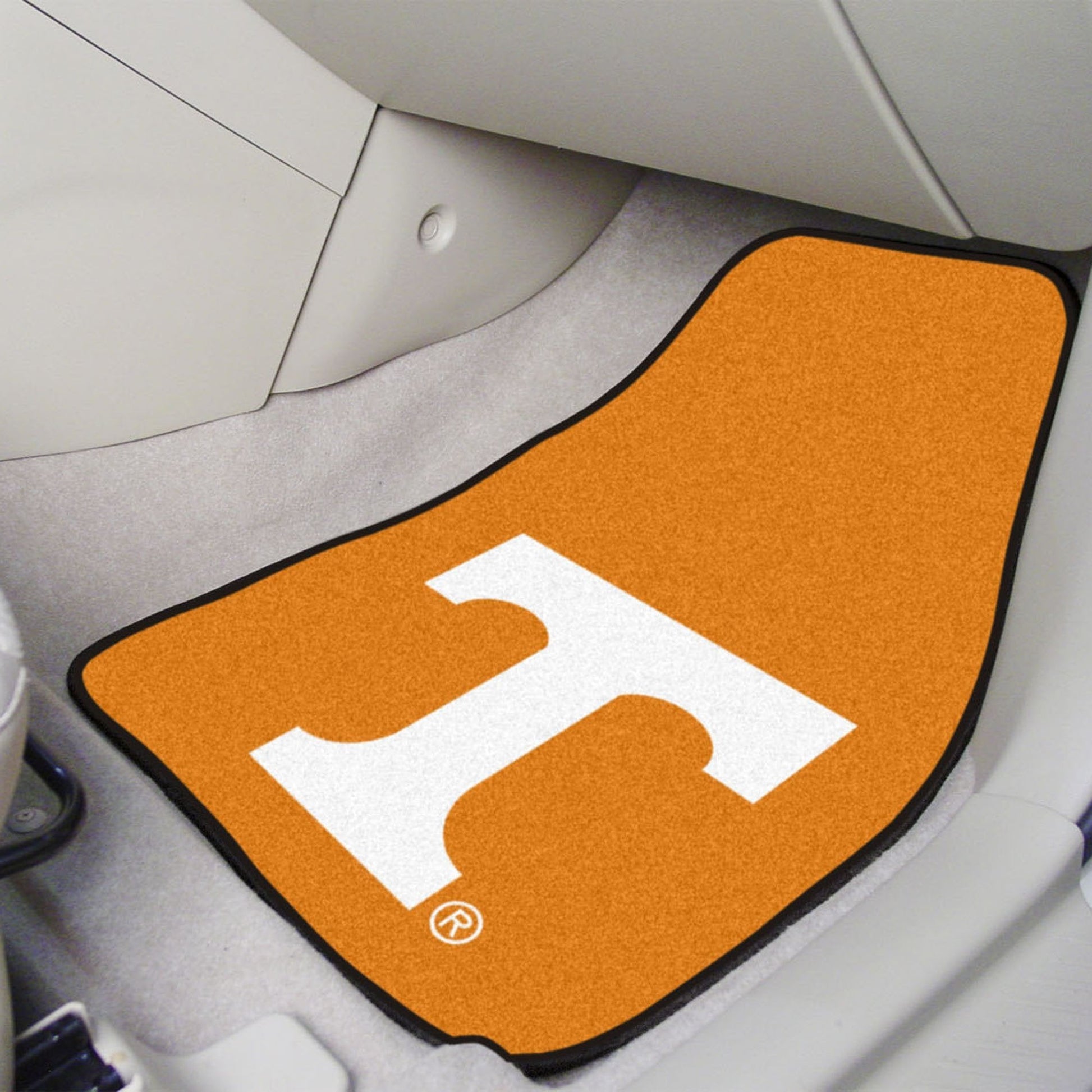 University of Tennessee Volunteers 2-Piece Vehicle Carpet Mat Set, Front Row Automotive Floor Mats, Non-Slip Backing, 18x27 Inch Each, Team Colors, Officially Licensed 2