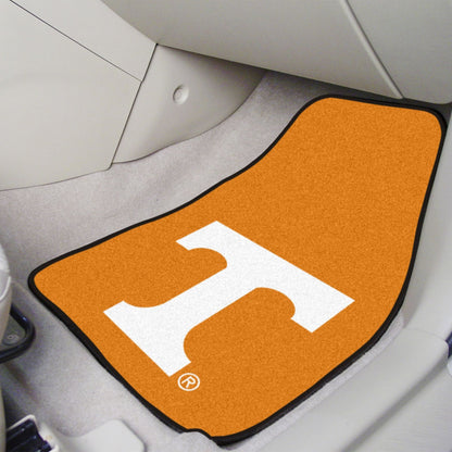 University of Tennessee Volunteers 2-Piece Vehicle Carpet Mat Set, Front Row Automotive Floor Mats, Non-Slip Backing, 18x27 Inch Each, Team Colors, Officially Licensed 2
