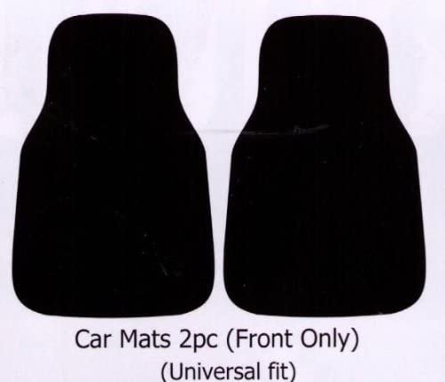 University of Wisconsin Badgers Front Floor Mats, Carpet Car Set, 18x27 Inch, Nylon, Set of 2 3