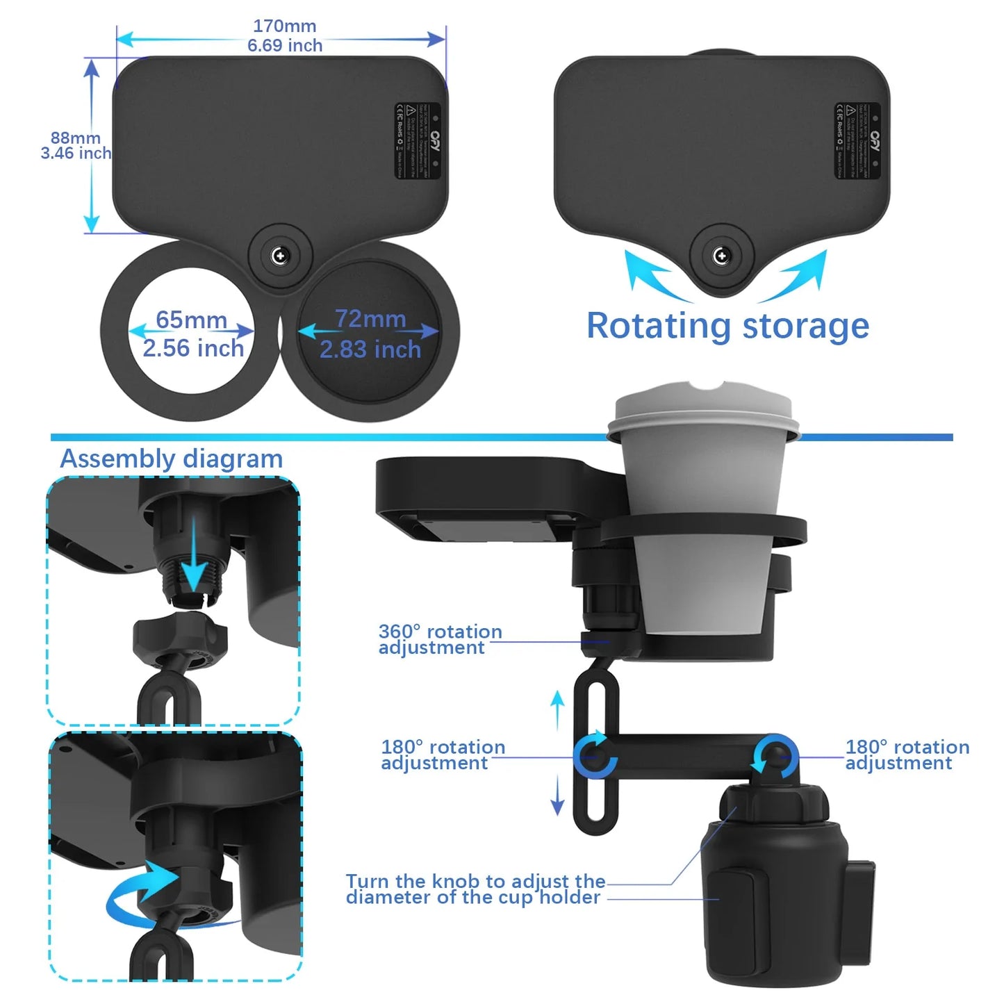 Minimal Cup Holder Expander